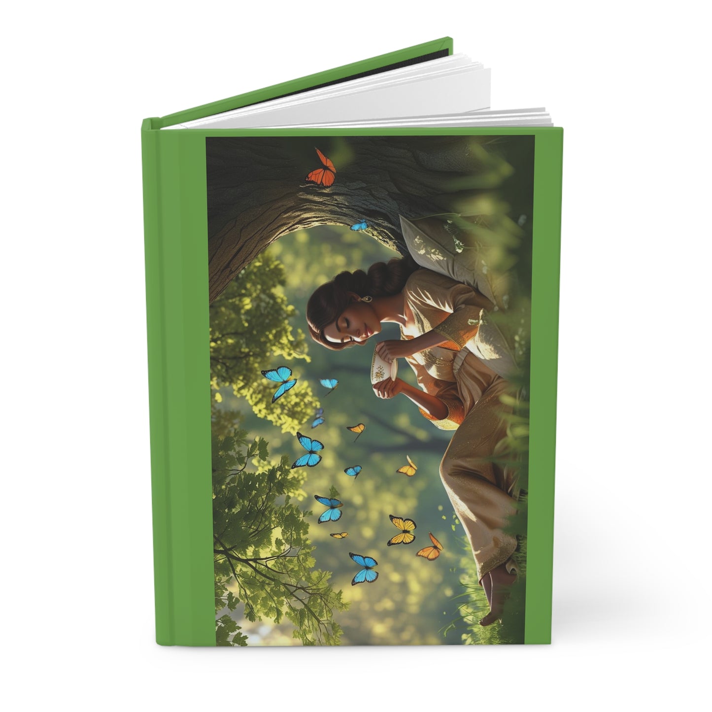 Nature-Inspired Hardcover Journal, Butterfly Journal, Floral Journal for Writing, Gift for Nature Lovers, Daily Planner