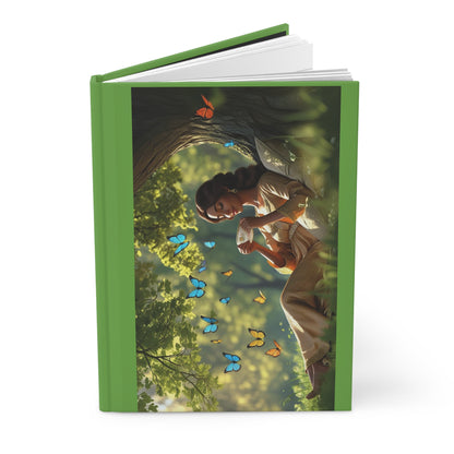 Nature-Inspired Hardcover Journal, Butterfly Journal, Floral Journal for Writing, Gift for Nature Lovers, Daily Planner