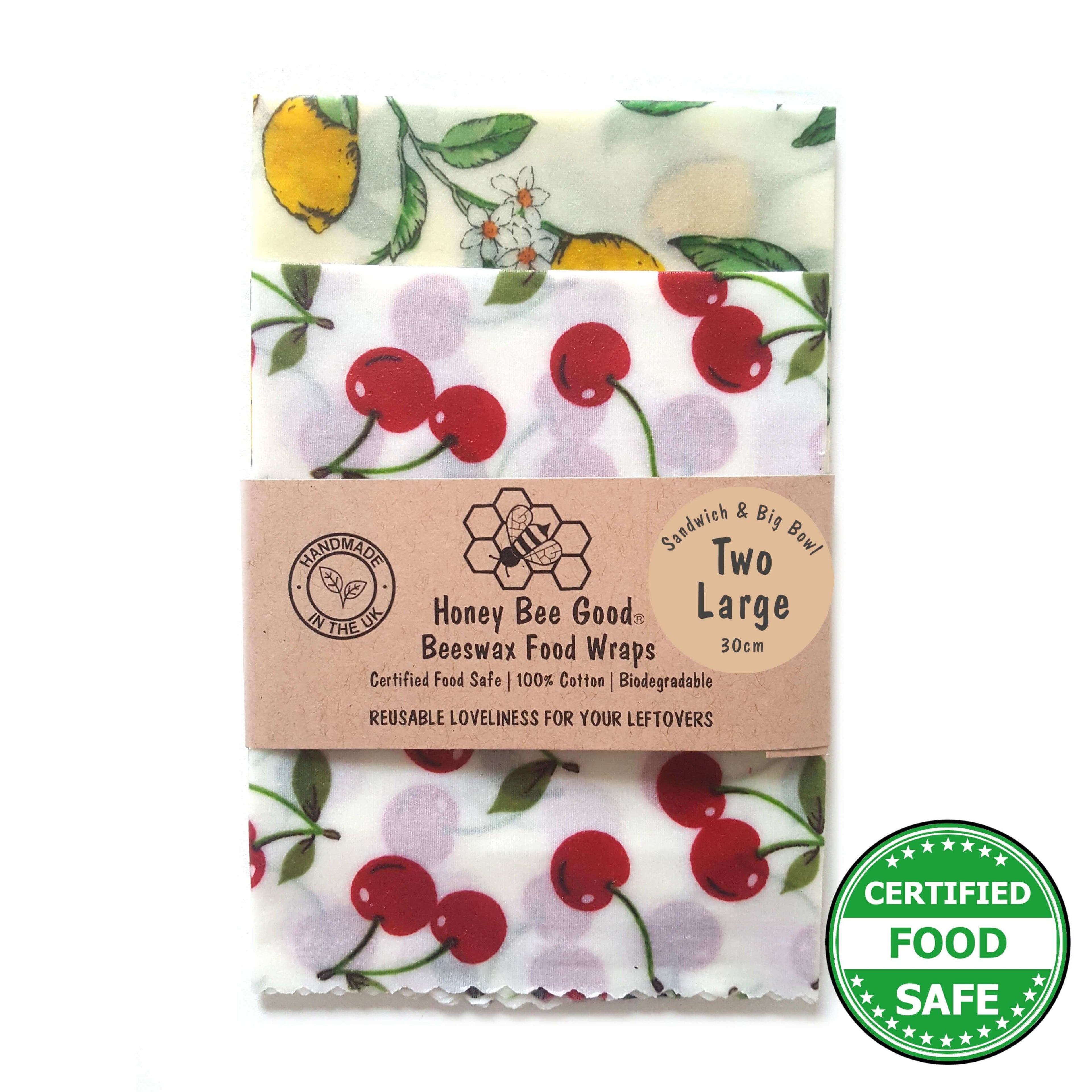 *Set of 2 Large Handmade Beeswax Wraps | Italian Kitchen - cozycorestore.store