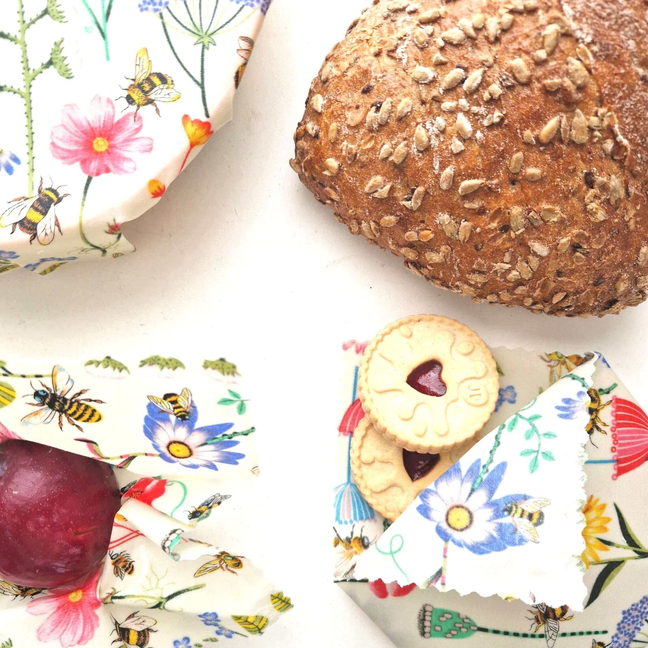 *Set of 3 Handmade Beeswax Wraps | Garden - cozycorestore.store