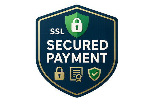 A secure payment badge