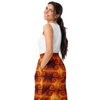 Autumn Swirl Wide-leg joggers