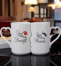2PCS Kissing Ceramic Couple Mugs Romantic Matchin Coffee Cup for Lover - cozycorestore.store