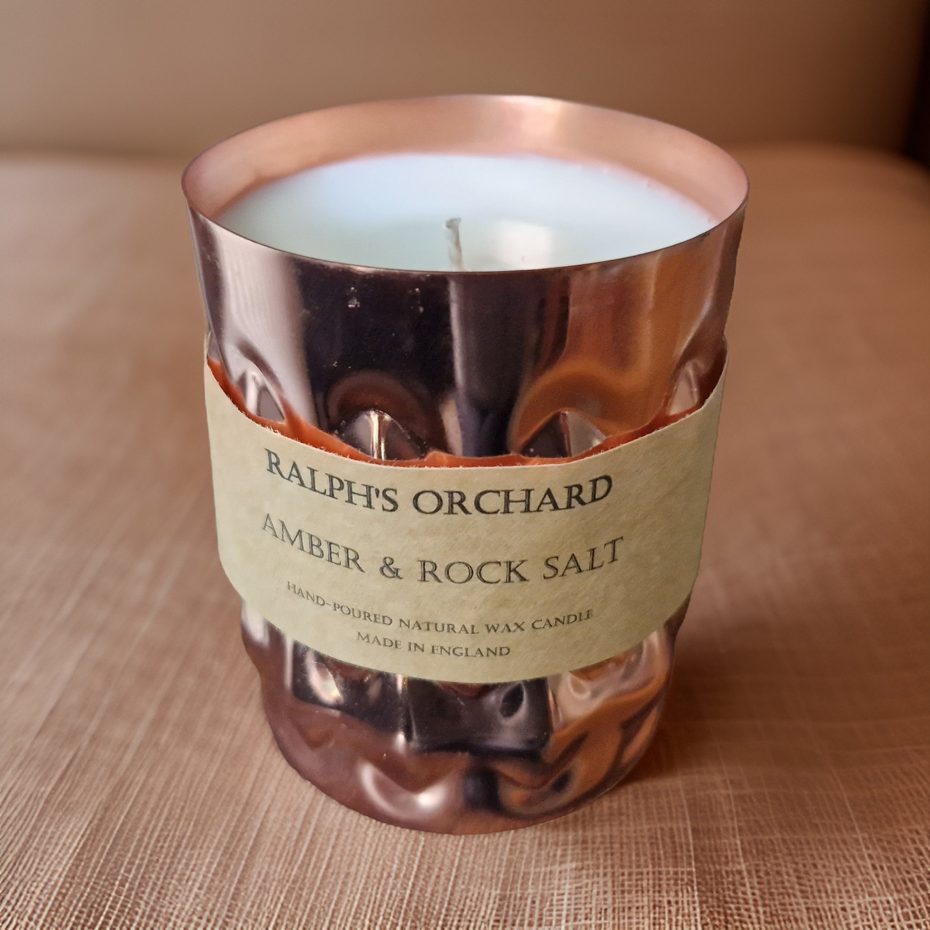 Amber & Rock Salt Candle 