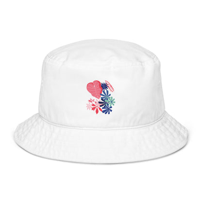 Floral Organic bucket hat