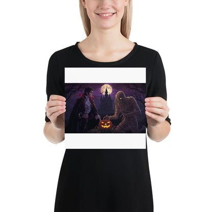Halloween photo poster