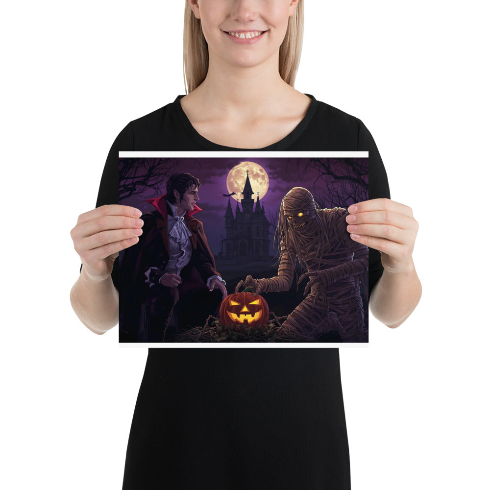 Halloween photo poster