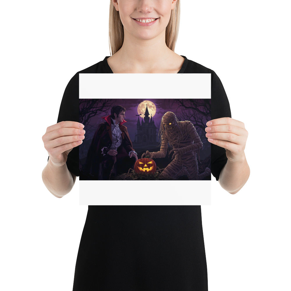 Halloween photo poster