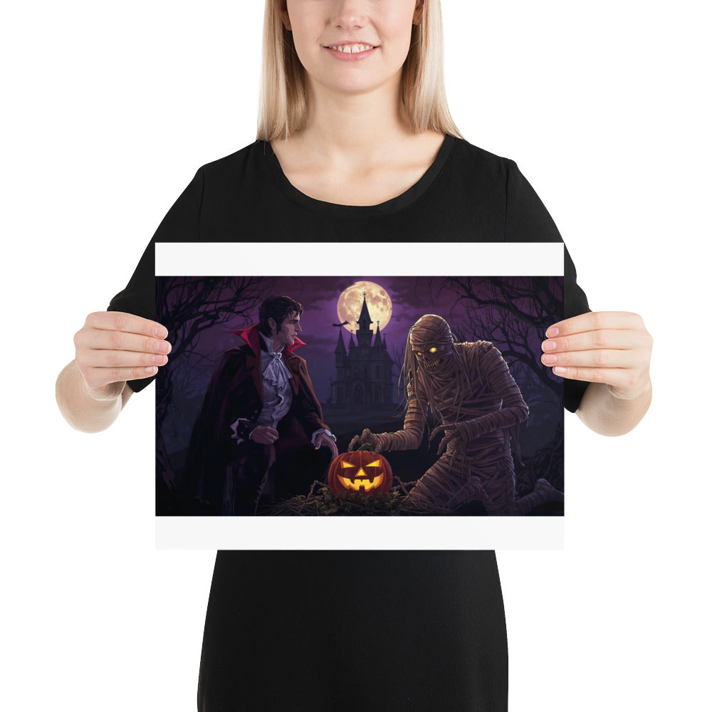Halloween photo poster