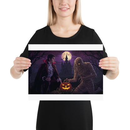 Halloween photo poster
