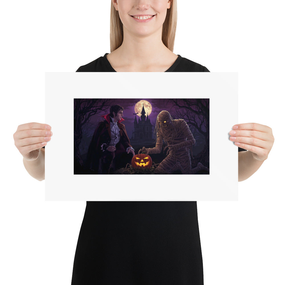 Halloween photo poster