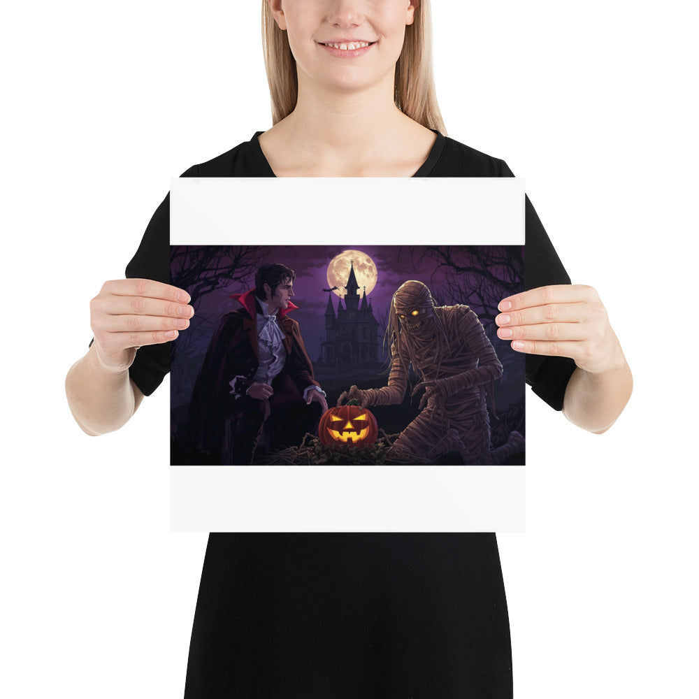 Halloween photo poster