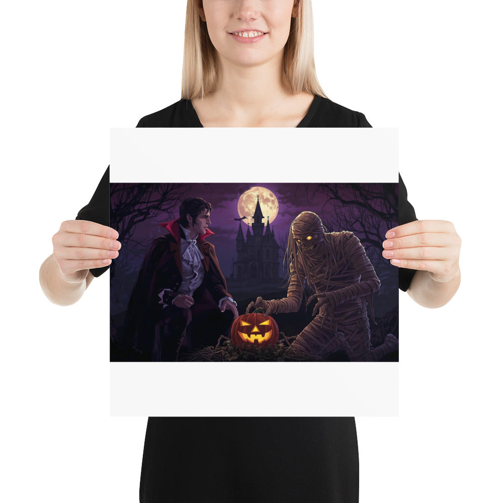 Halloween photo poster