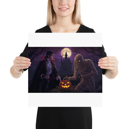 Halloween photo poster