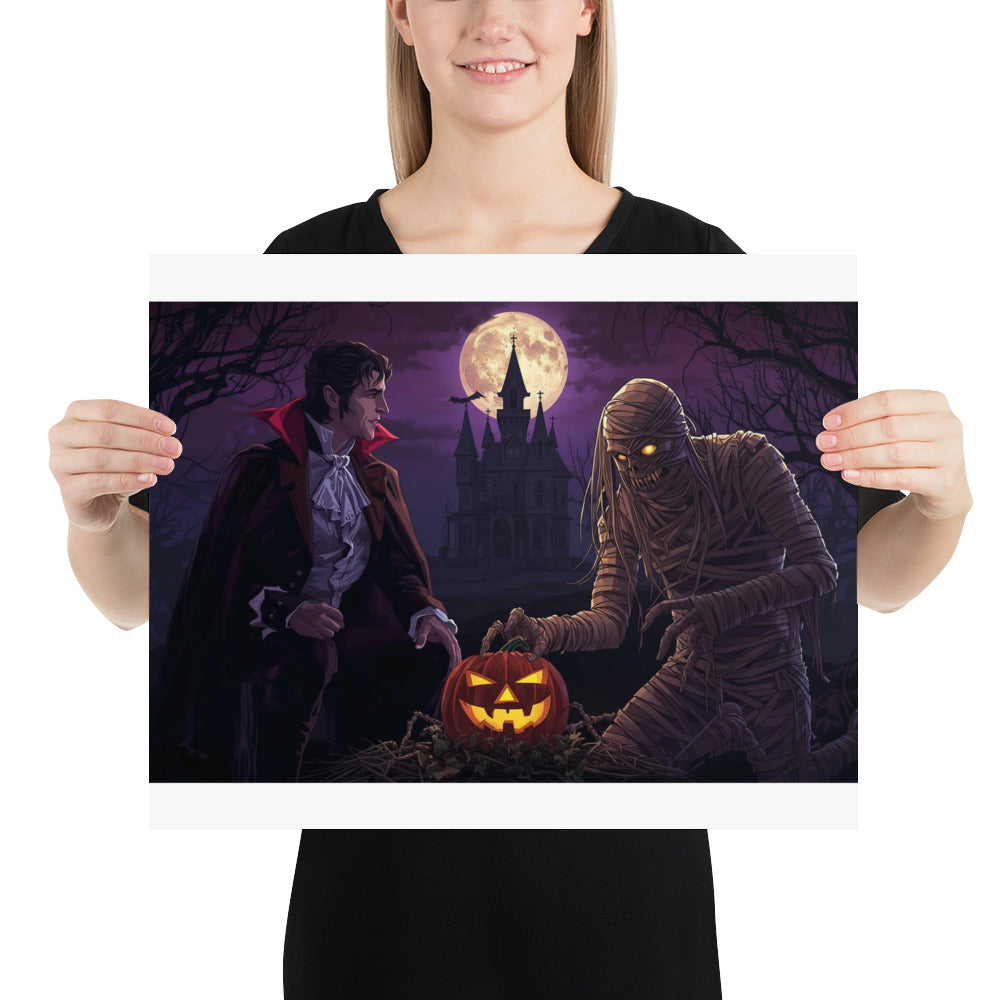 Halloween photo poster