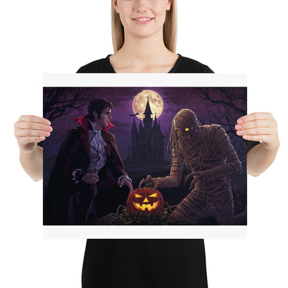 Halloween photo poster