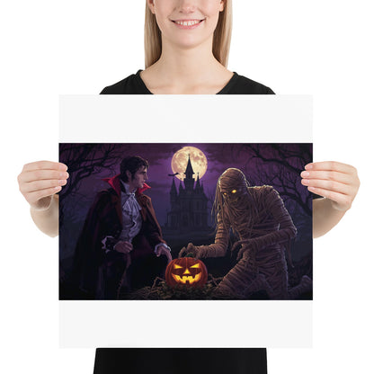 Halloween photo poster