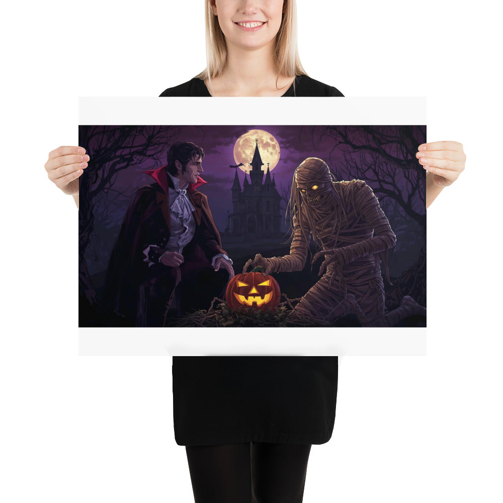 Halloween photo poster