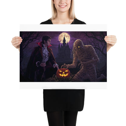Halloween photo poster