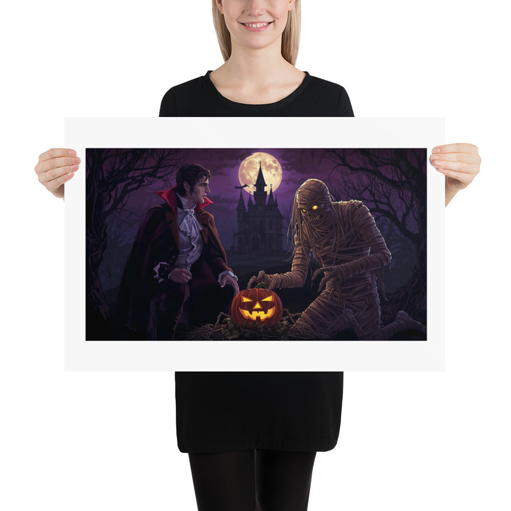 Halloween photo poster