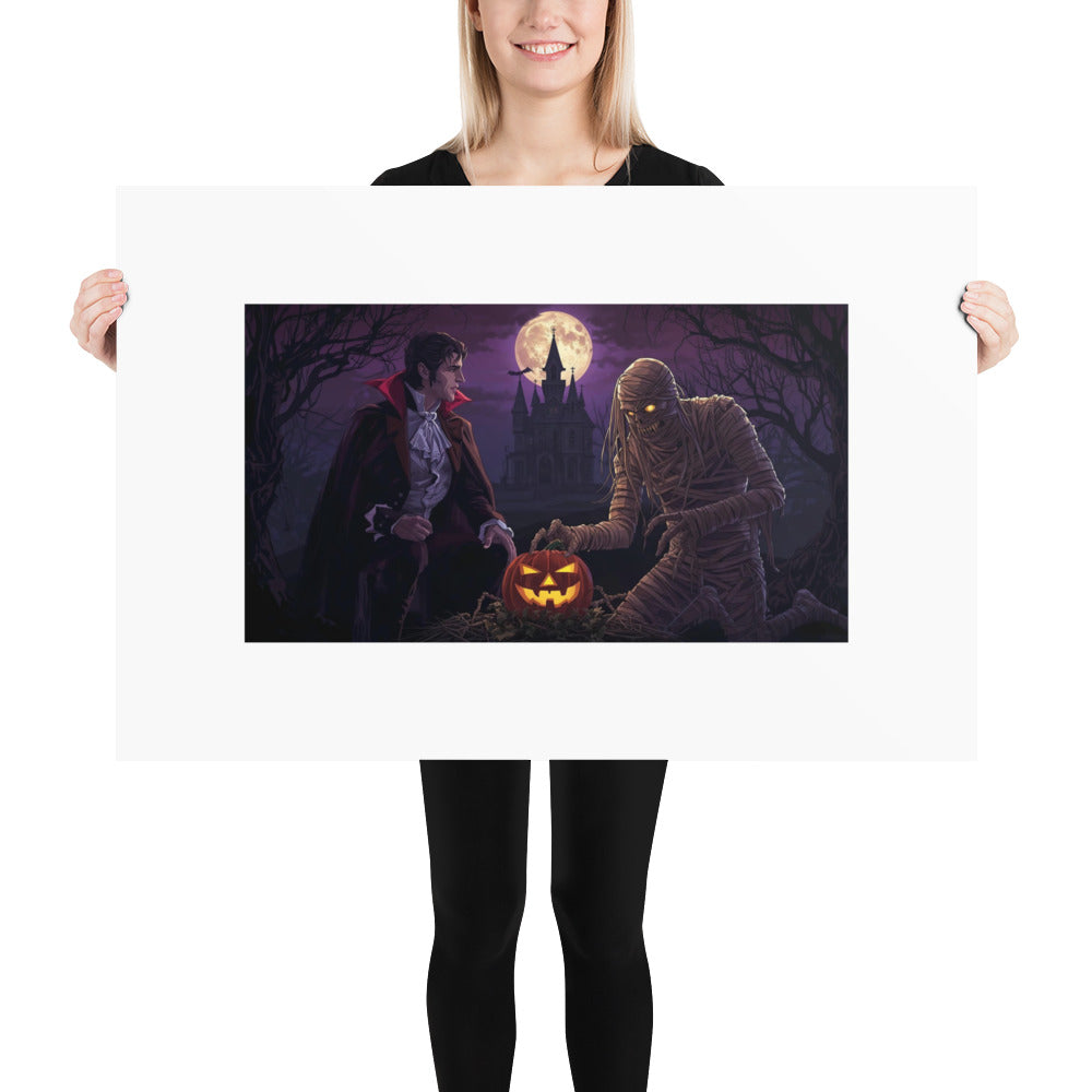 Halloween photo poster