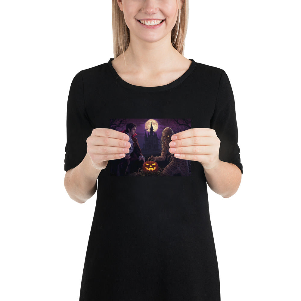 Halloween photo poster