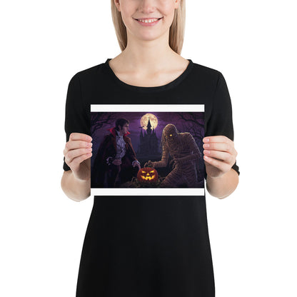 Halloween photo poster