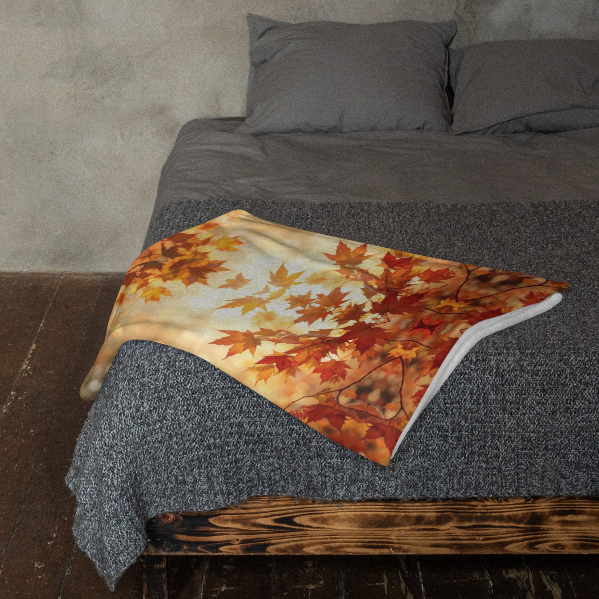 Warm Autumn Throw Blanket