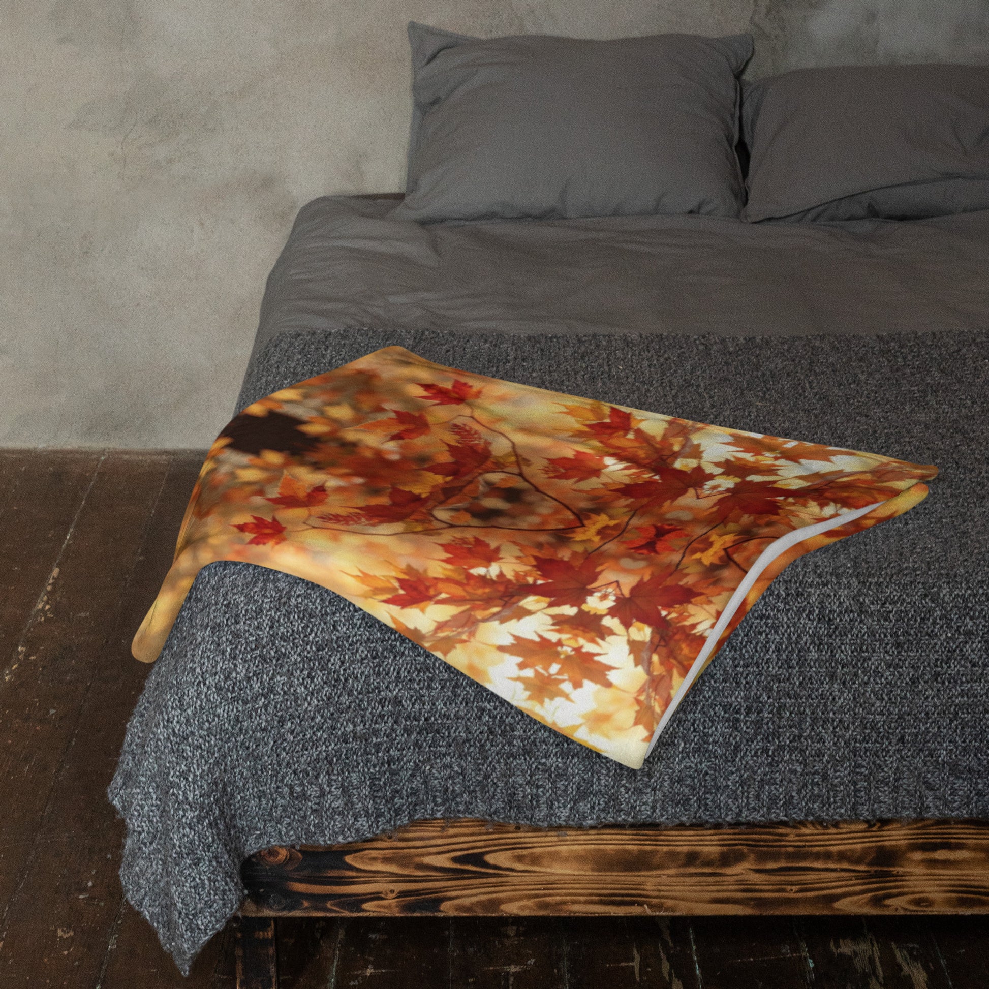 Warm Autumn Throw Blanket