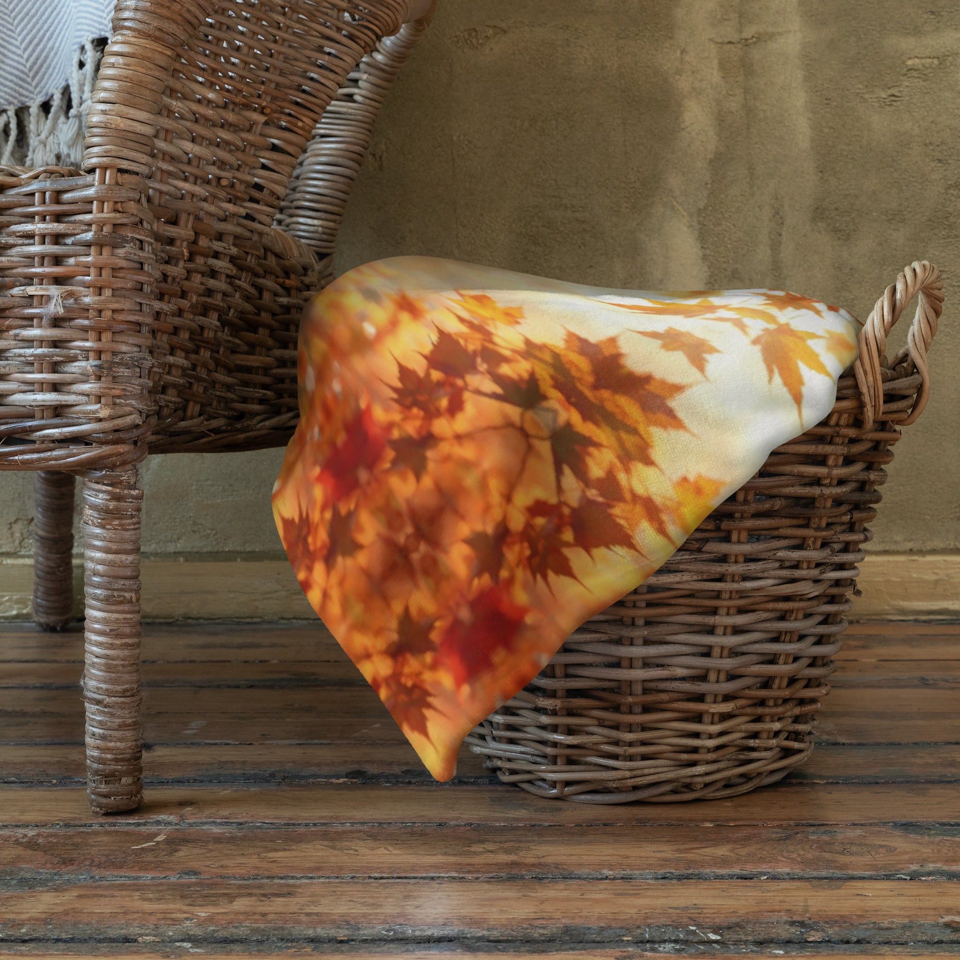 Warm Autumn Throw Blanket