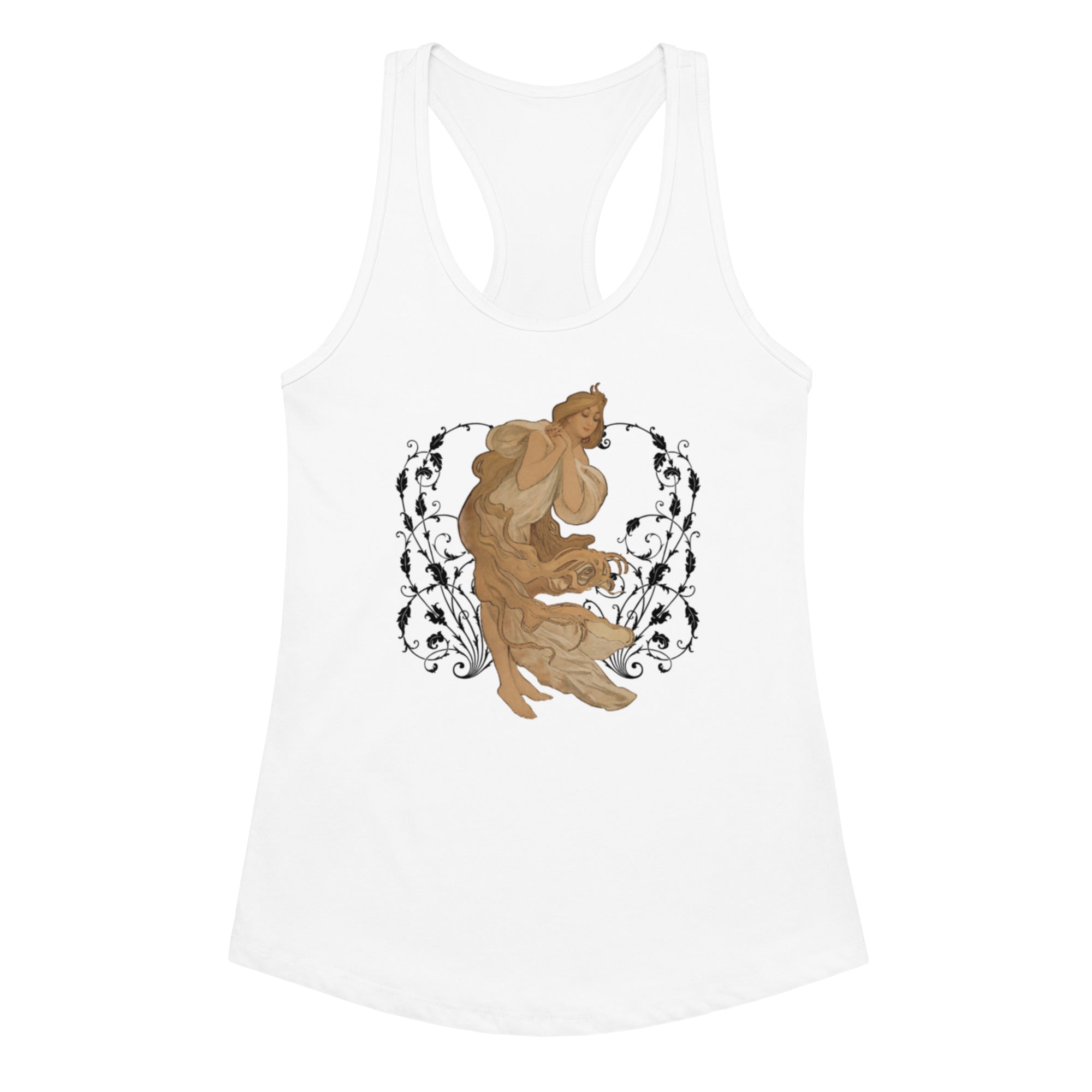 The Maiden Womenâs Fitted Racerback Tank Top