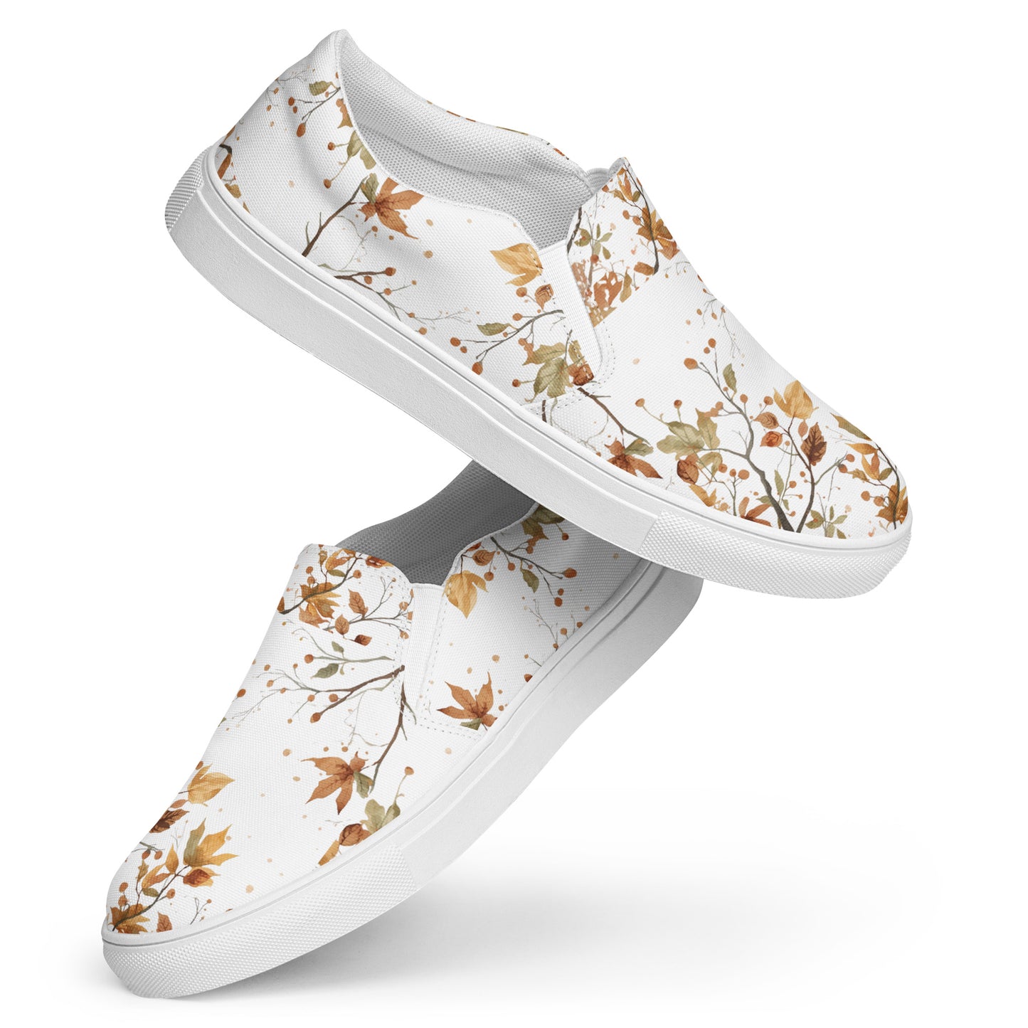 Autumn slip-on canvas shoes